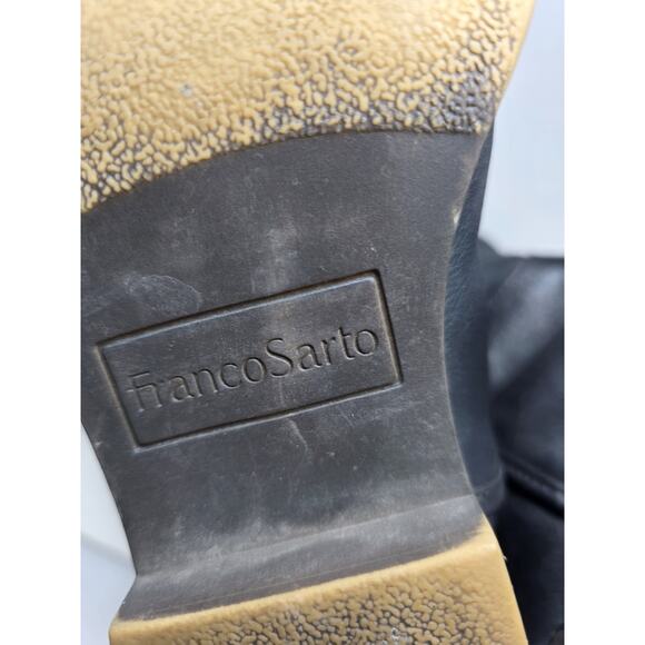 Franco Sarto Women's Christine Black Knee High Boots Size 8 M Wide Calf Leather - Picture 9 of 12